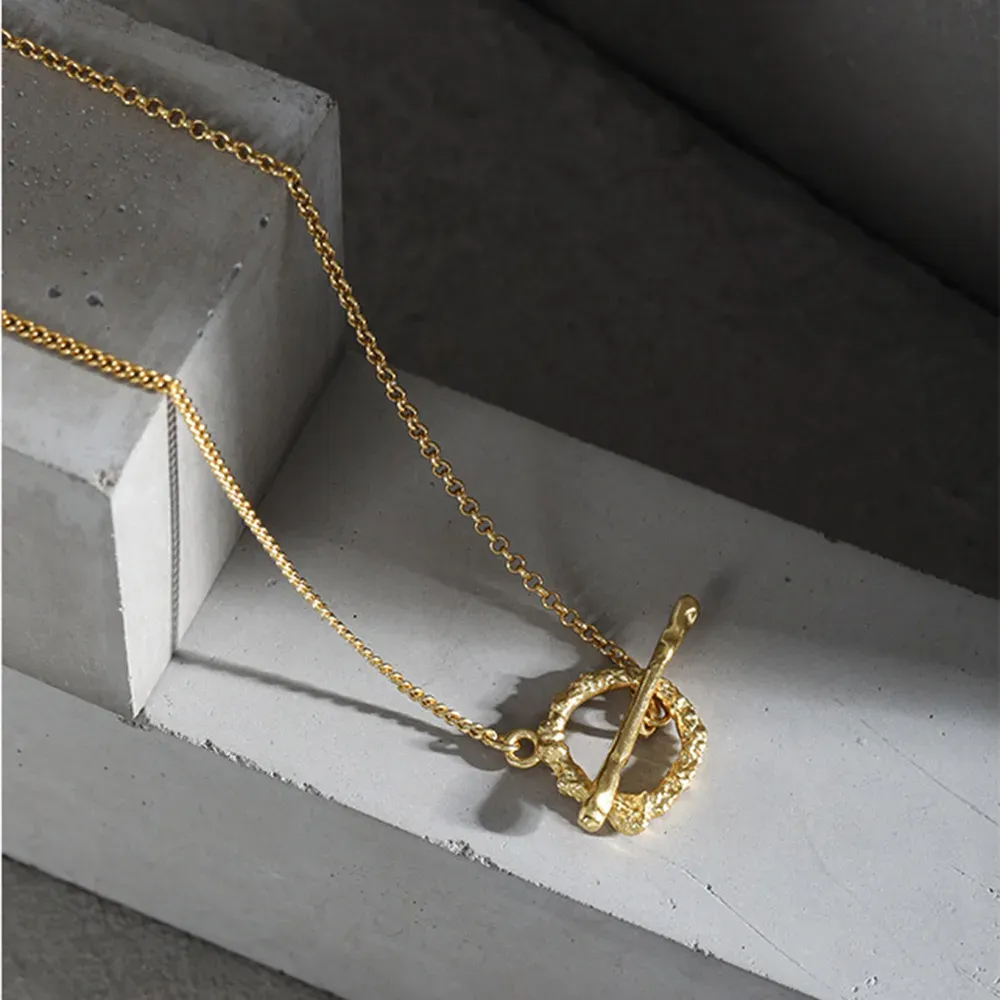 ANDYWEN 925 сребърно чокър колие с кръгъл циркон и удължител