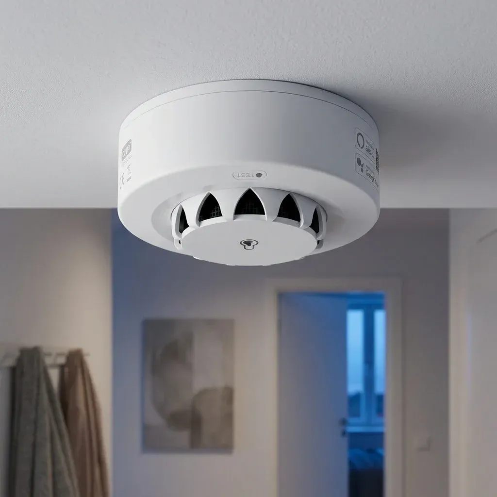 Tuya Wi‑Fi и BT смарт датчик за дим с температура и влажност