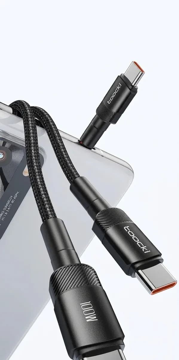 Toocki 100W USB-C кабел за зареждане