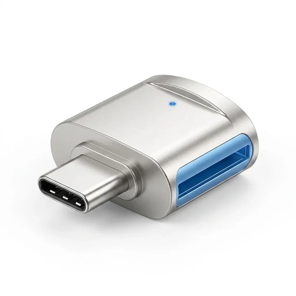 Компактен USB-C четец за TF карти