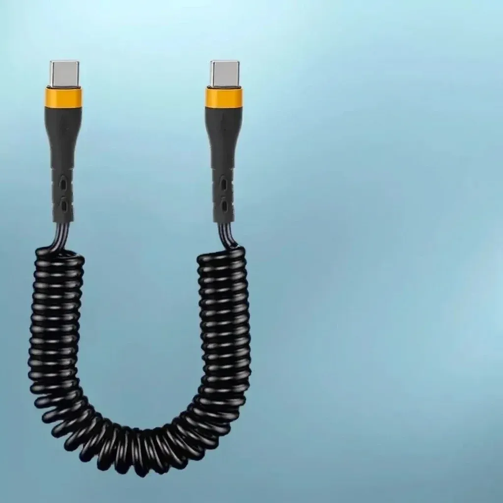 Спирален Type-C кабел за кола