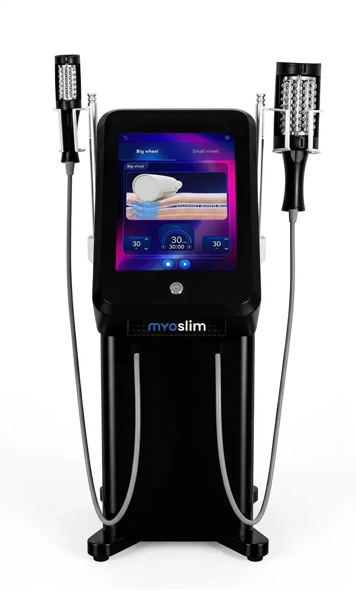 EMS масажор с въртящи се ролки за тяло и скулптуриране