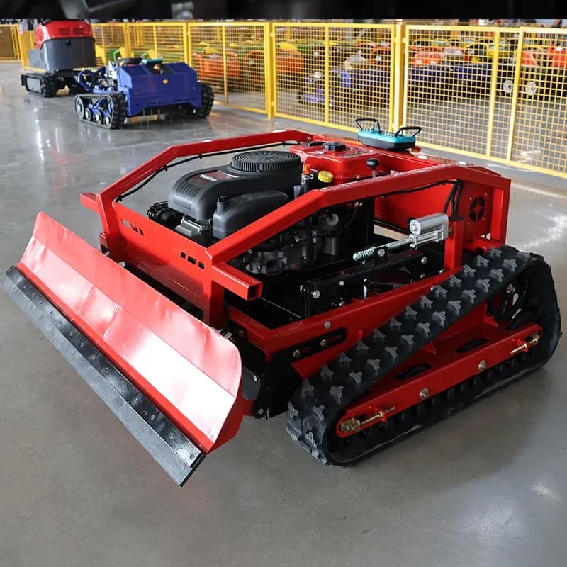 Дистанционно управляема верижна снегоринна машина с 550 мм захват