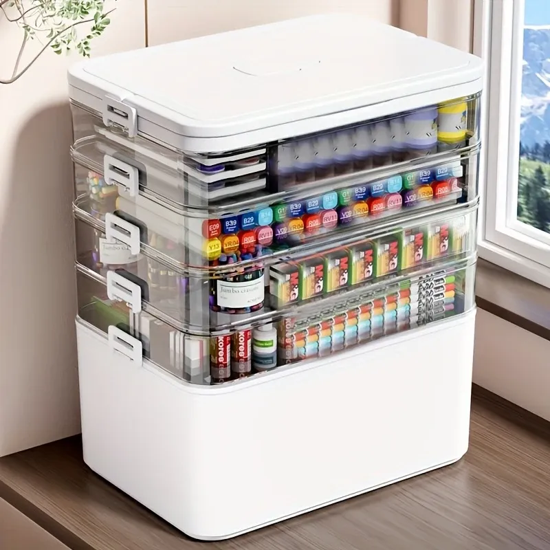 Многофункционална многоетажна кутия за съхранение с дръжка