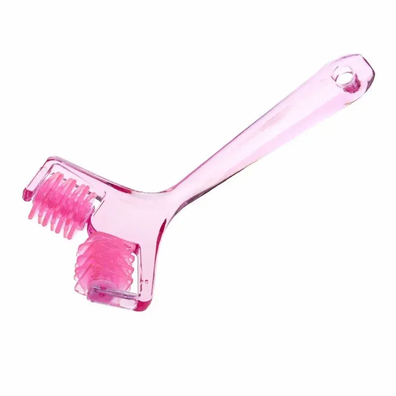 Двуредов ръчен ролер за лице и контур на челюстта