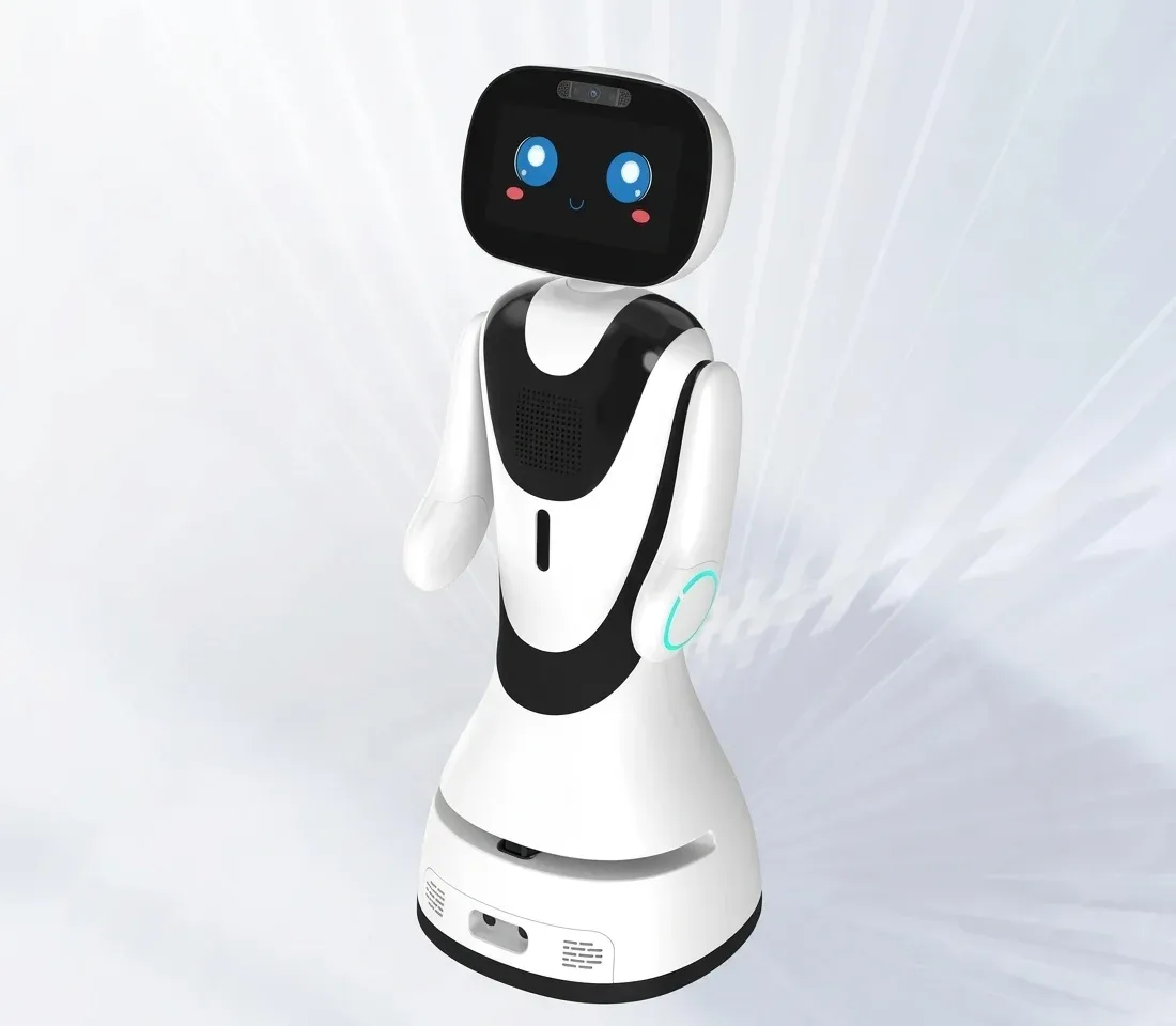 Автономен робот-рецепционист с AI за хотели и търговски пространства