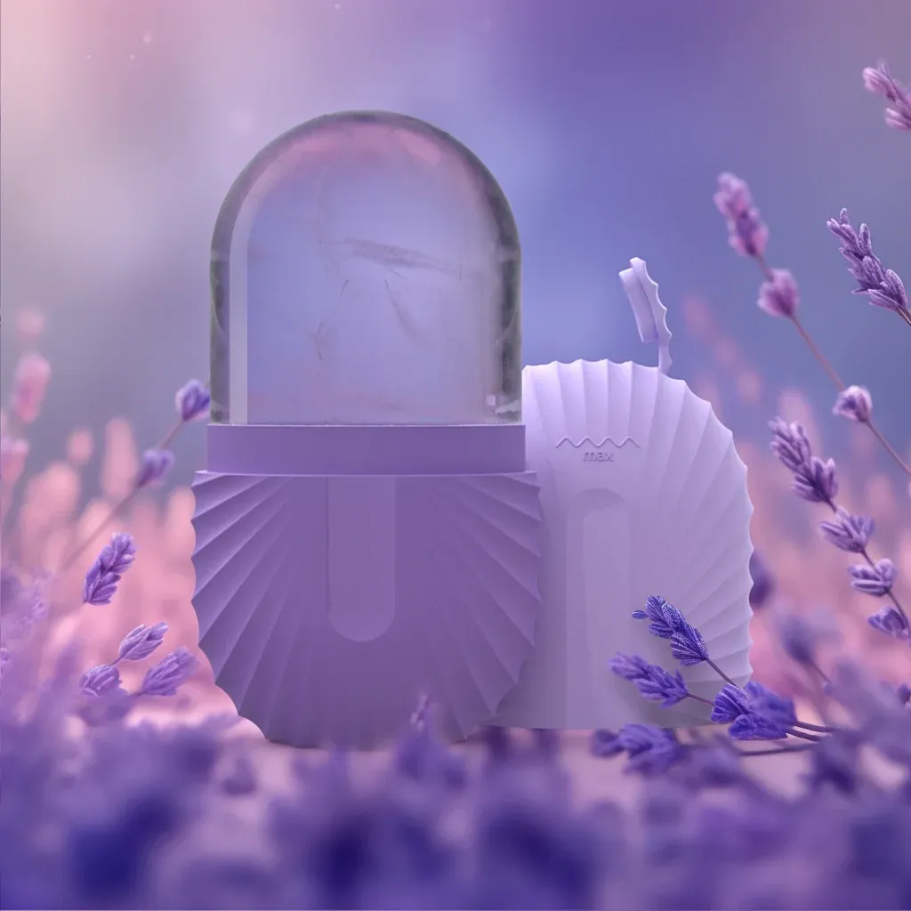 Леден ролер за лице за освежаващ масаж и контуриране