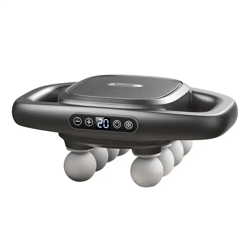 Масажен пистолет с 8 накрайника за мускулна релаксация