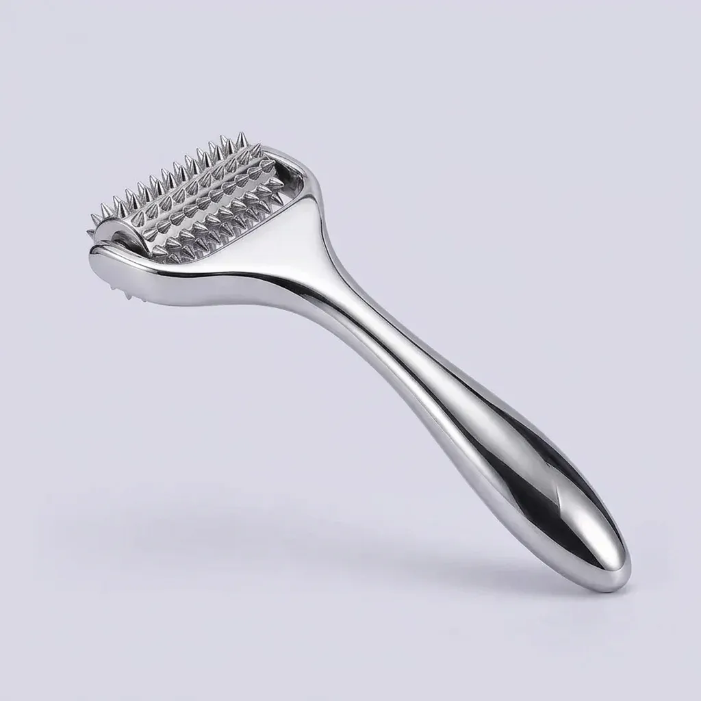 Стоманен масажен ролер за лице и точки на натиск