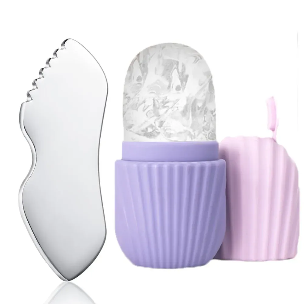 Силиконов лед ролер и форма за освежаващ масаж на лице