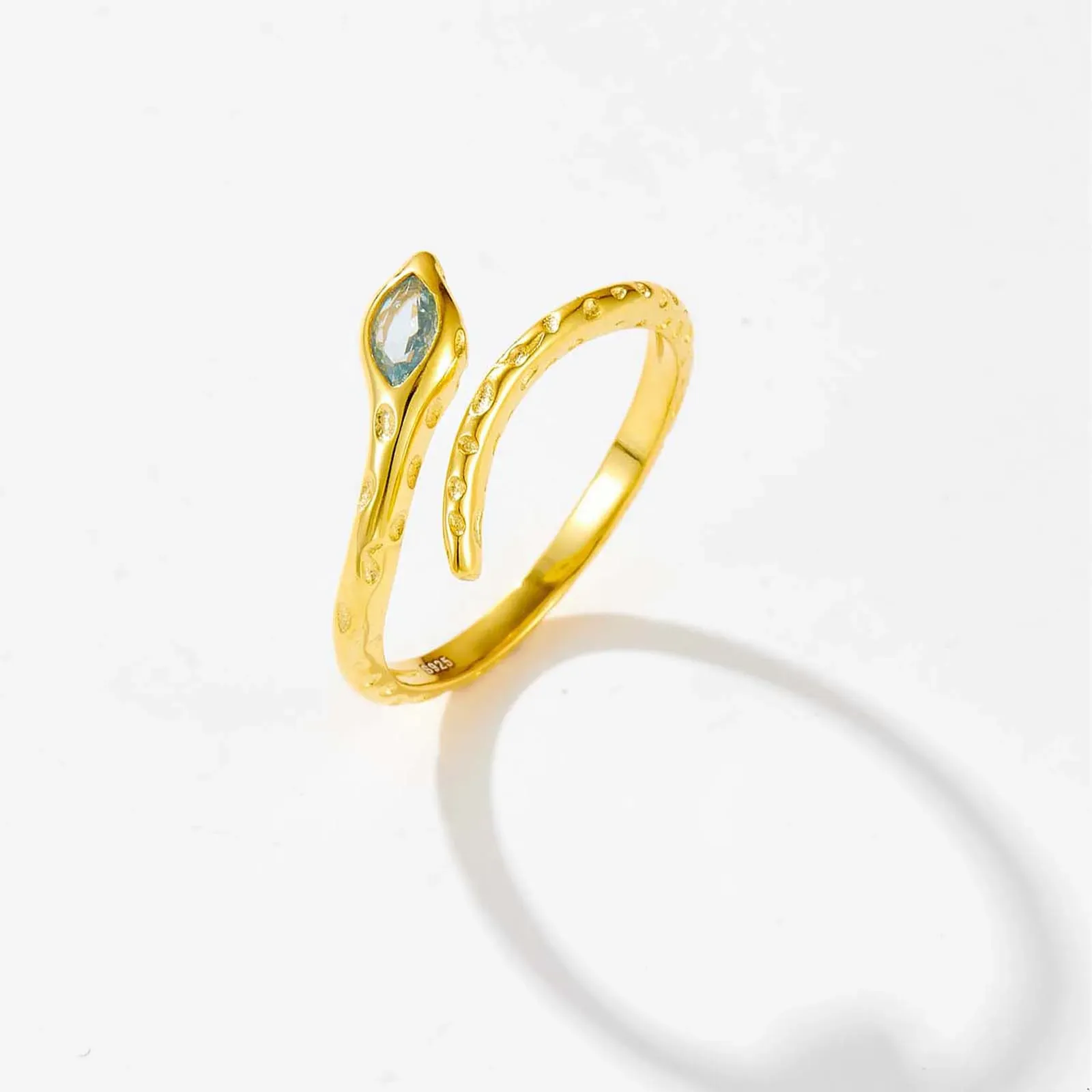 Елегантен регулируем пръстен от 925 сребро с маркезов циркон ANDYWEN