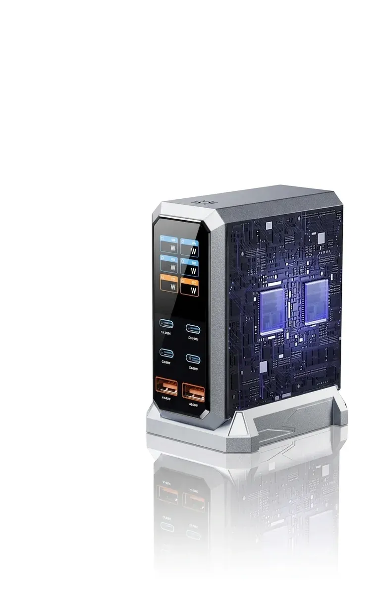 240W GaN зарядна станция с 6 порта