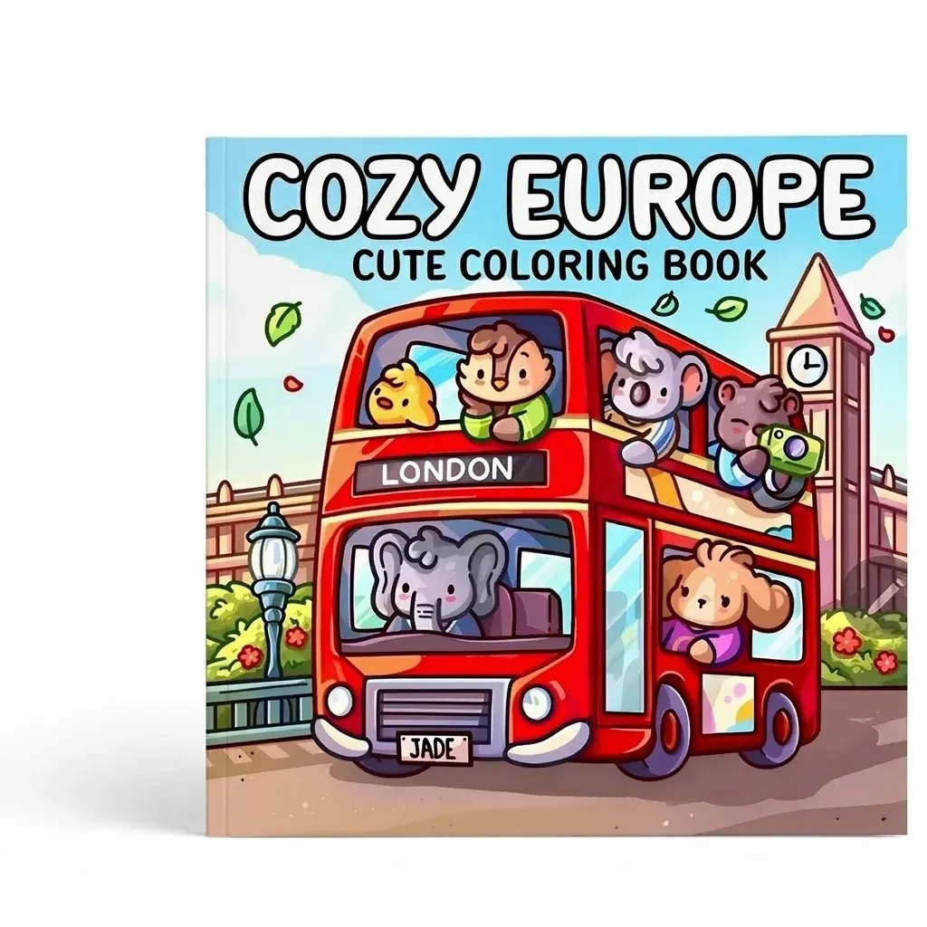 Европейска книжка за оцветяване, 28 страници