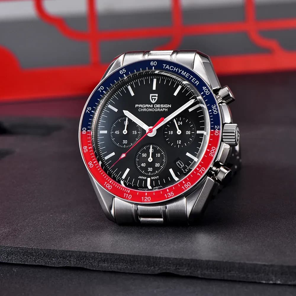 PAGANI DESIGN спортен кварцов хронограф с сапфир и 10 Bar