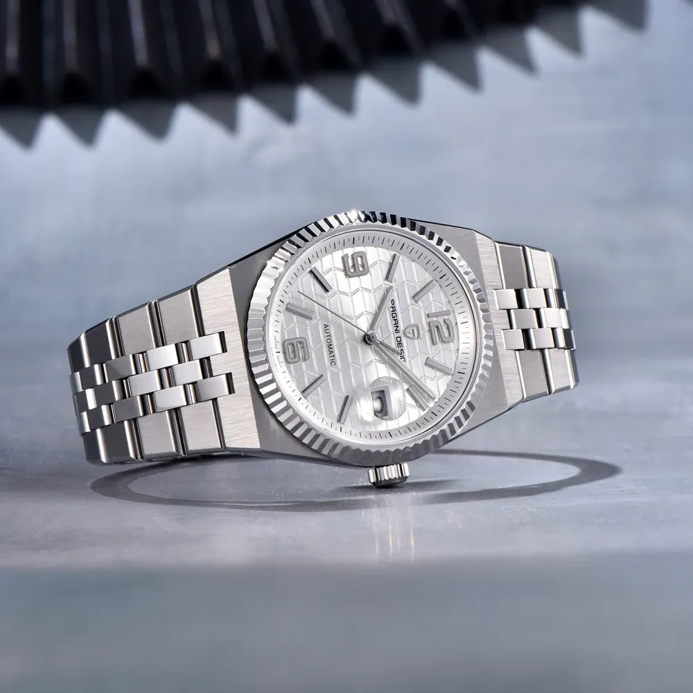 PAGANI DESIGN ретро автоматичен мъжки часовник със сапфир и стомана