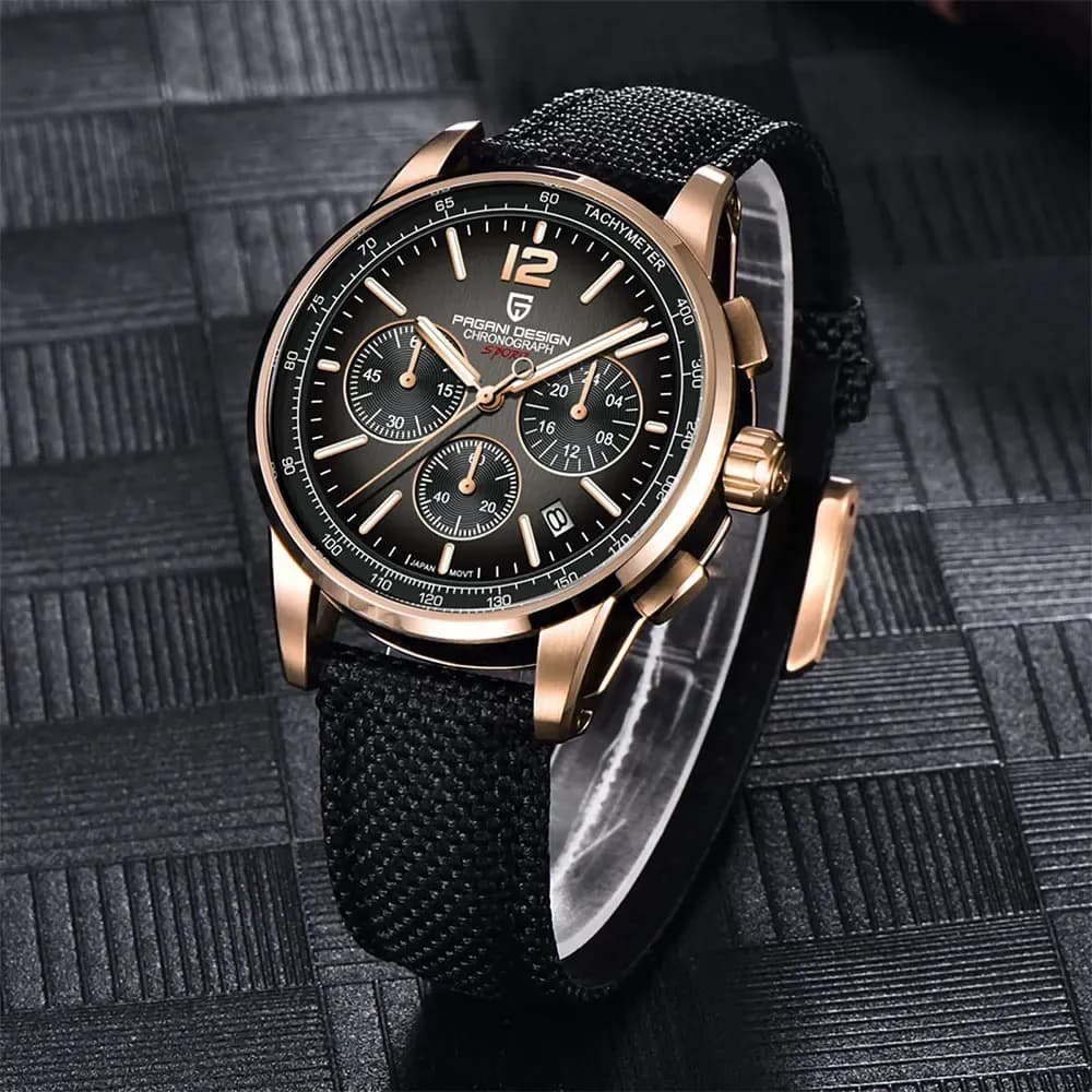 PAGANI DESIGN кварцов хронограф 41 мм със сапфирено стъкло