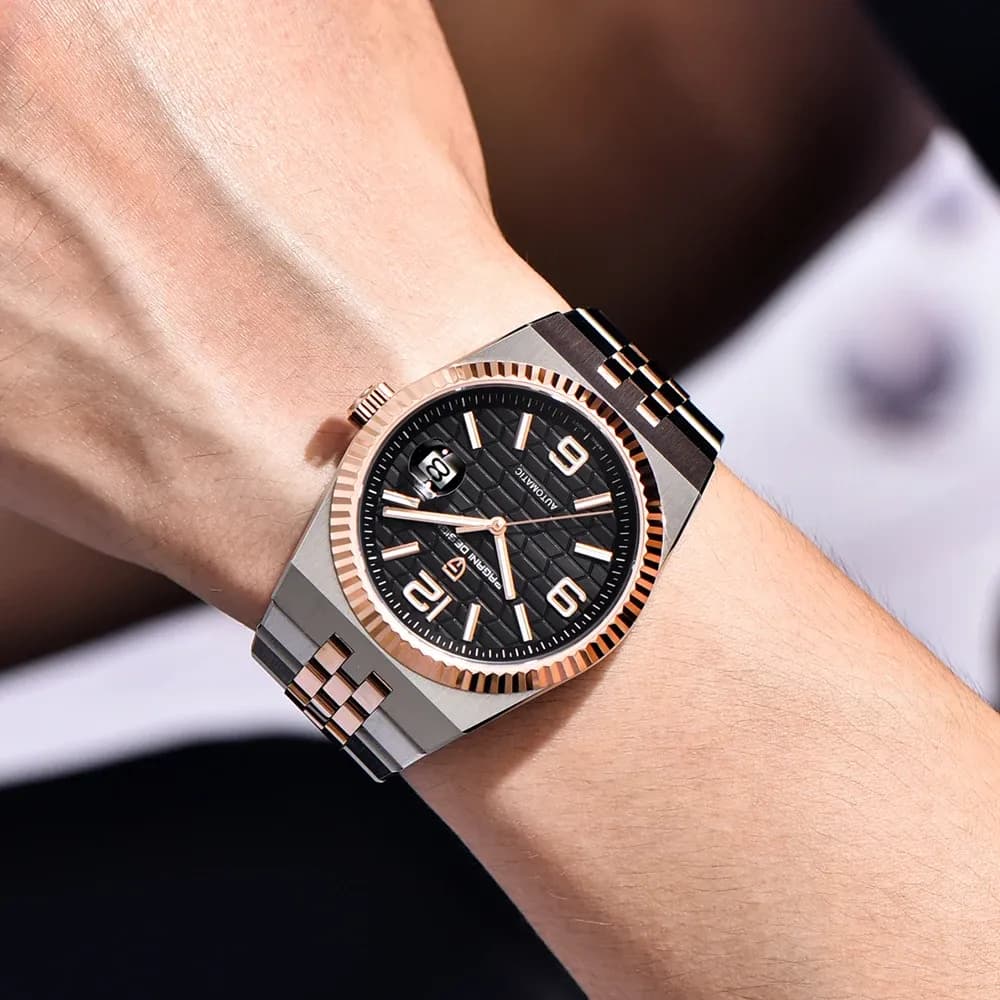 PAGANI DESIGN автоматичен мъжки часовник с пчелна структура и сапфир