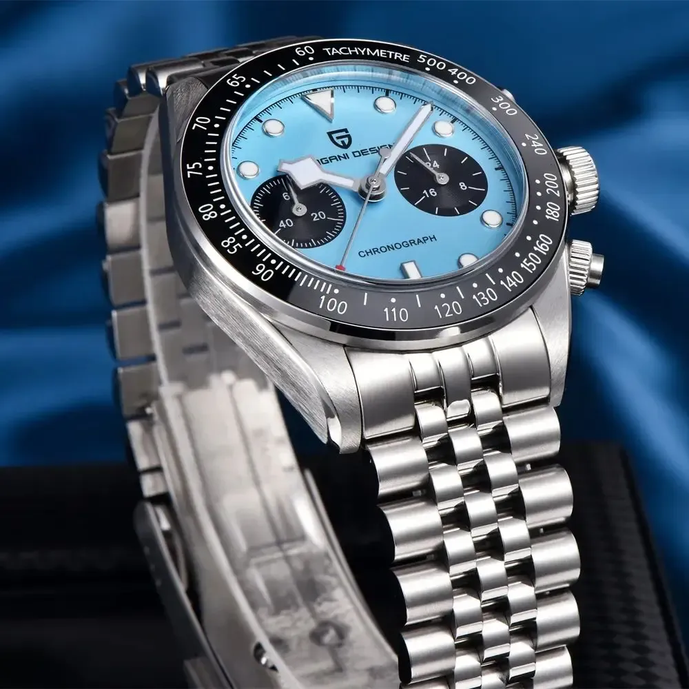 PAGANI DESIGN Flamingo хронограф с сапфир и 100 м водоустойчивост