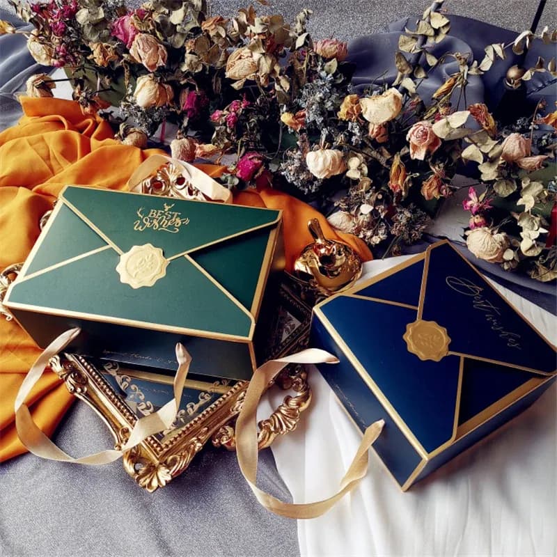 Сгъваеми подаръчни кутии тип плик, 10 броя