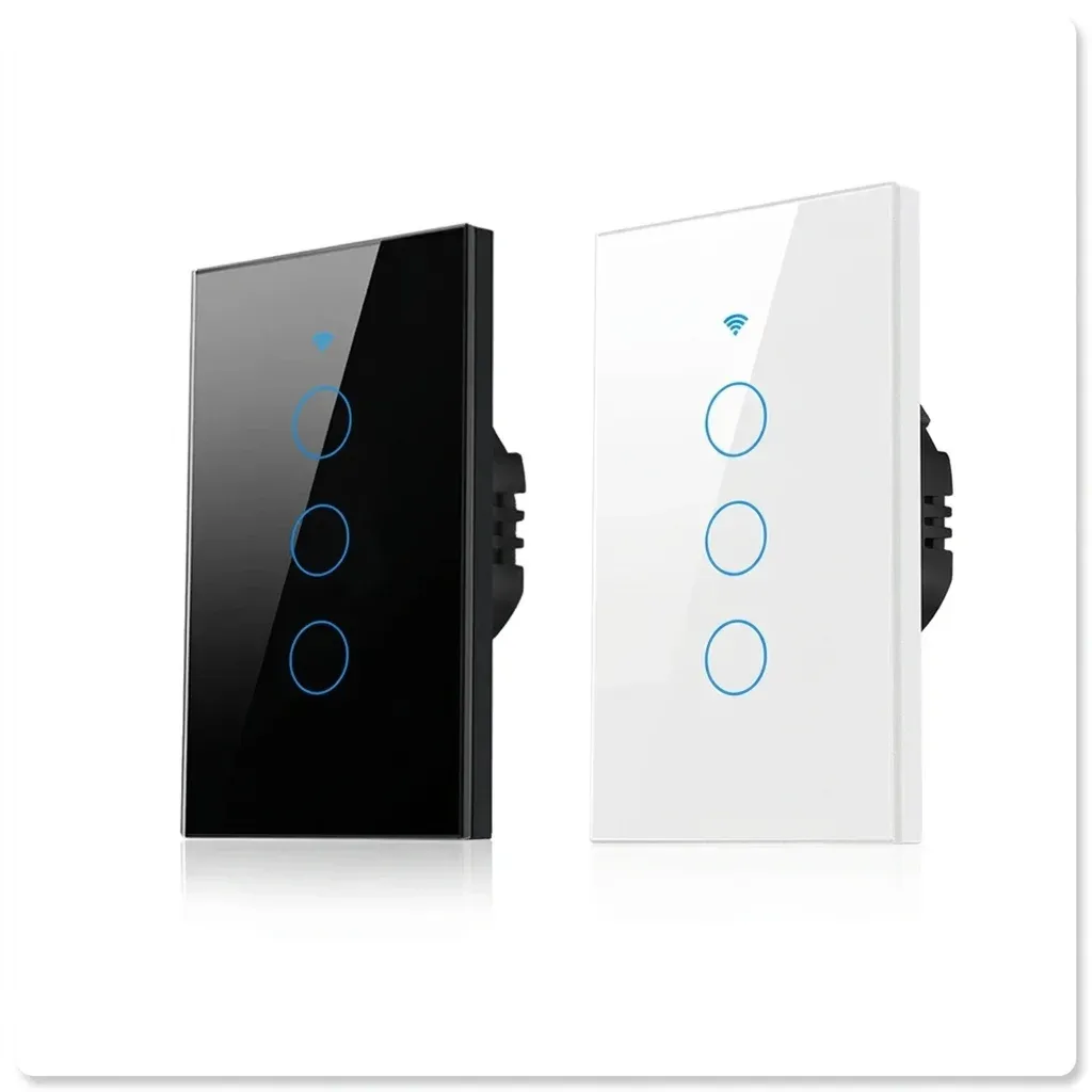 Умен тъч ключ Tuya черен и бял