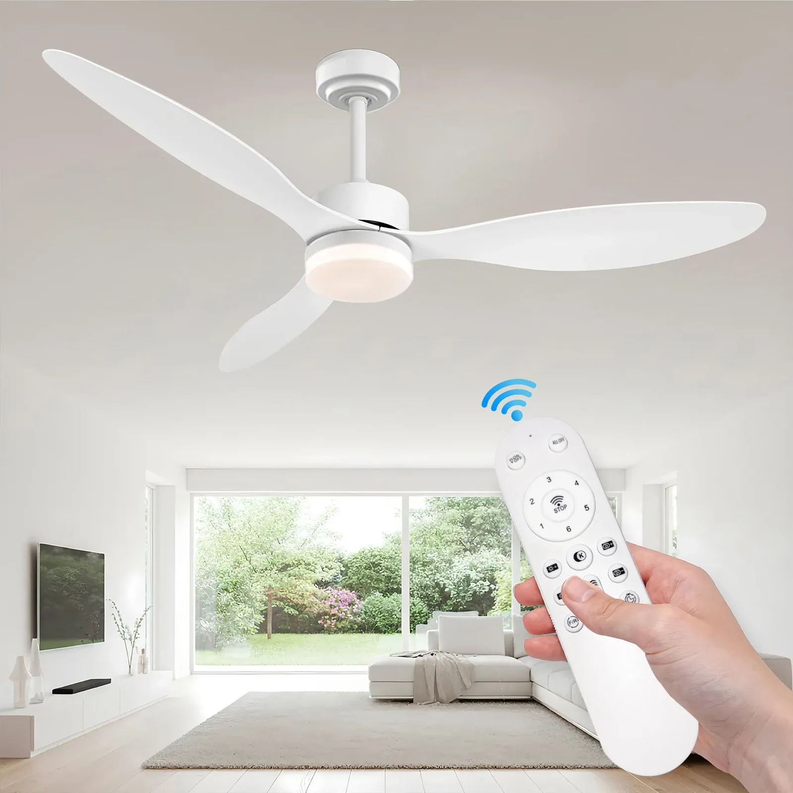 Таванен вентилатор с LED осветление и дистанционно IRALAN CY01