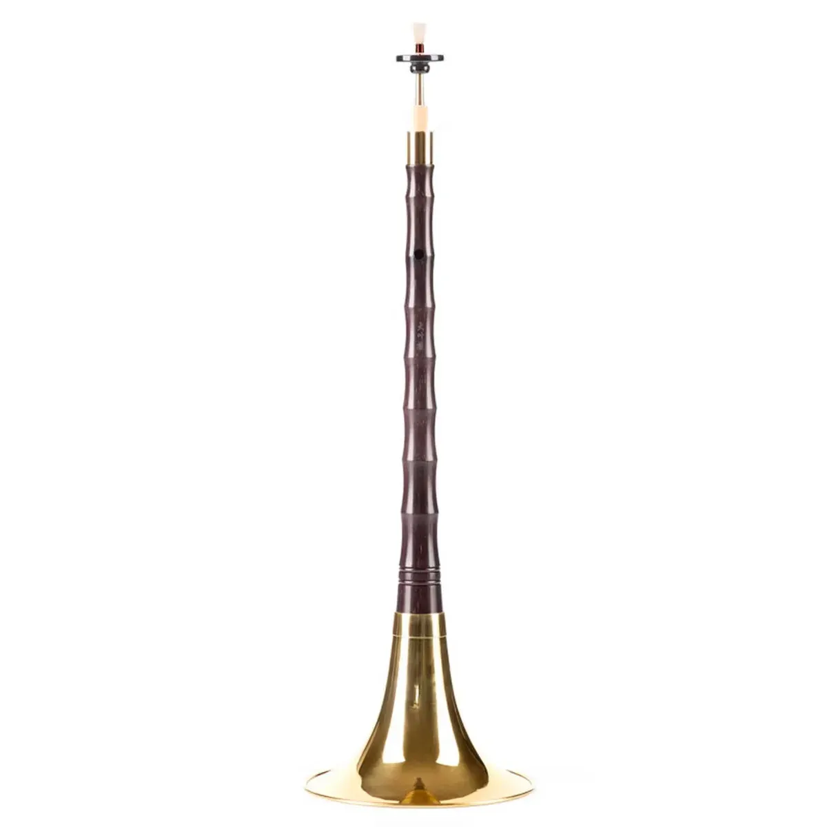 Дървен суона рог в тоналност ре с пълен комплект за обучение и сцена