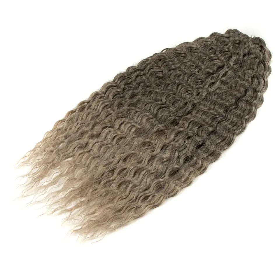 24-инчови омбре водни плитки за къдрава прическа