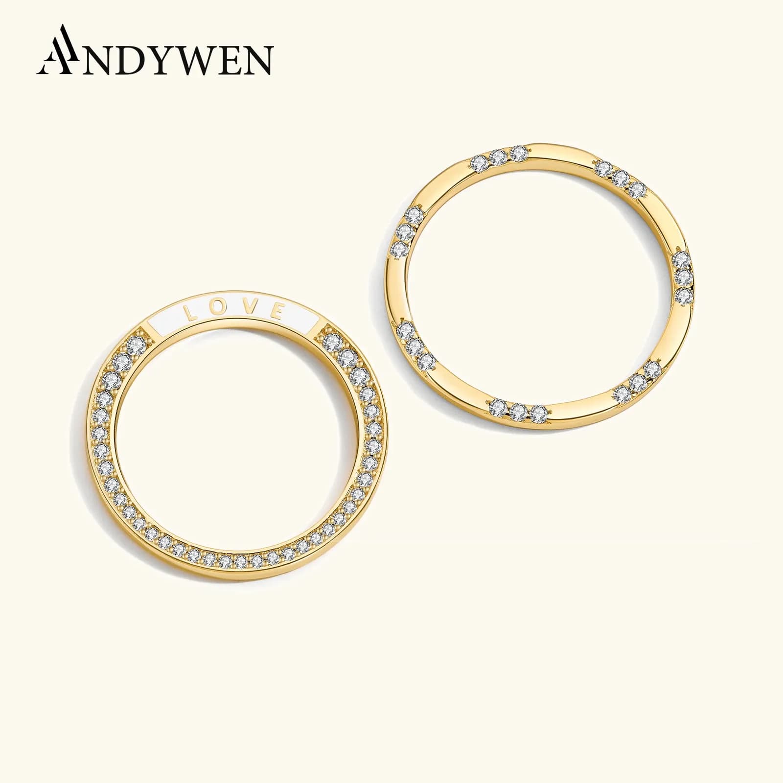 Фин сребърен пръстен с циркон и гравюра LOVE