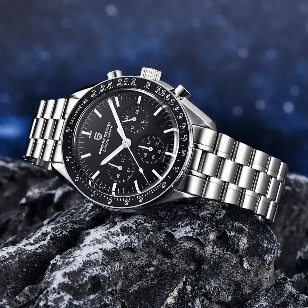 PAGANI DESIGN VK63 мъжки хронограф с AR сапфир и керамичен безел