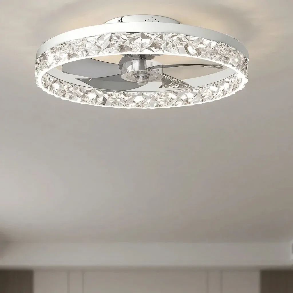 Смарт LED таванен вентилатор с осветление