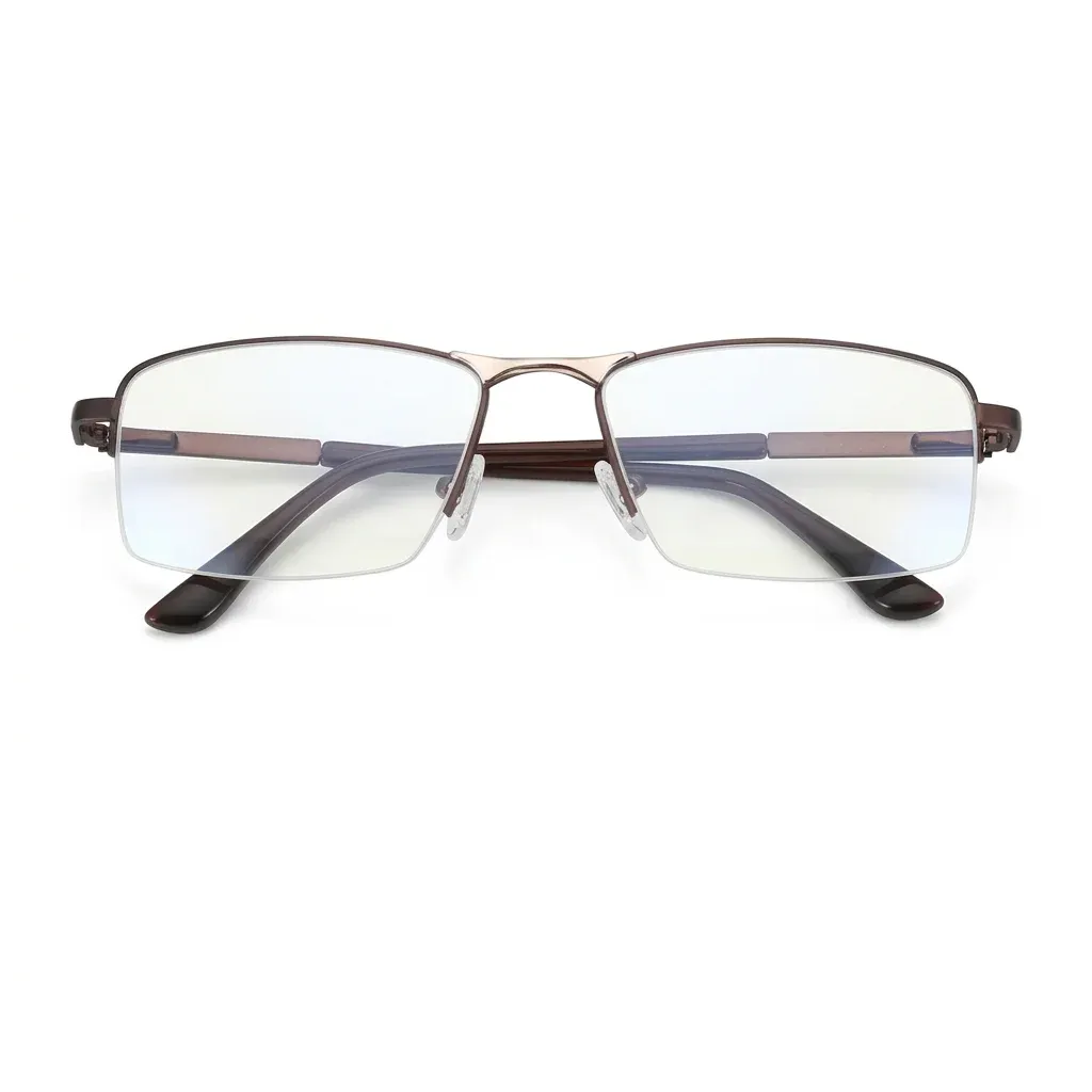 Мъжки правоъгълни диоптрични очила BLUEMOKY с фотохромни и анти-сини лещи