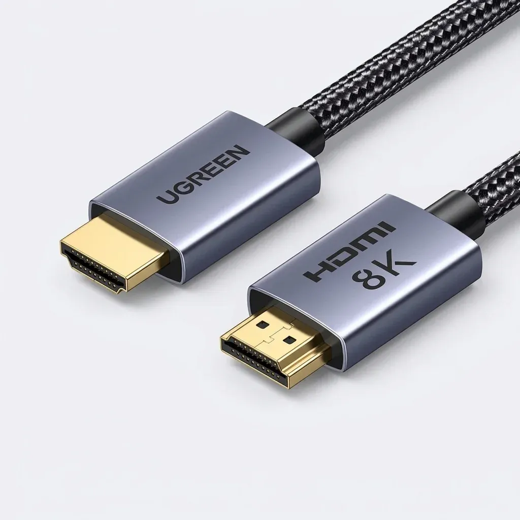 UGREEN HDMI 2.1 кабел на бял фон
