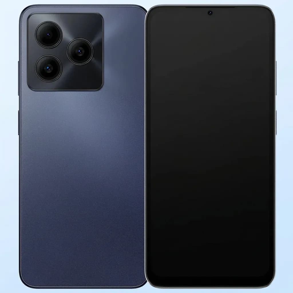 Тъмносин смартфон DOOGEE с чист гръб