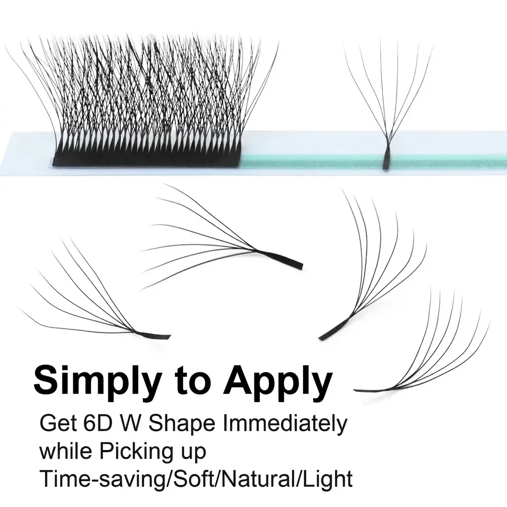 Предварително оформени W-образни мигли NAGARAKU