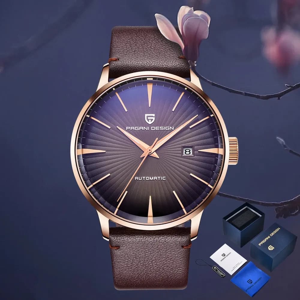 PAGANI DESIGN автоматичен мъжки часовник с календар и Hardlex