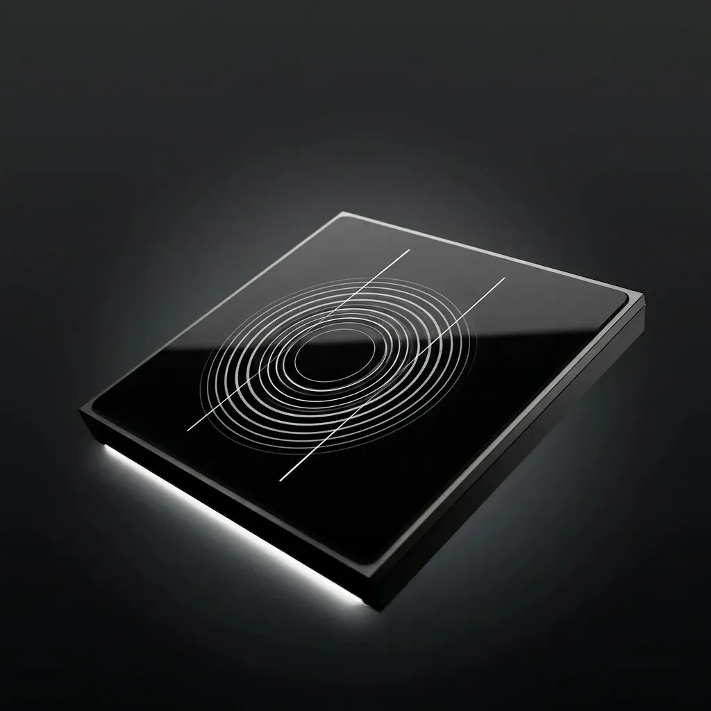 Черен Wi‑Fi тъч ключ MOES