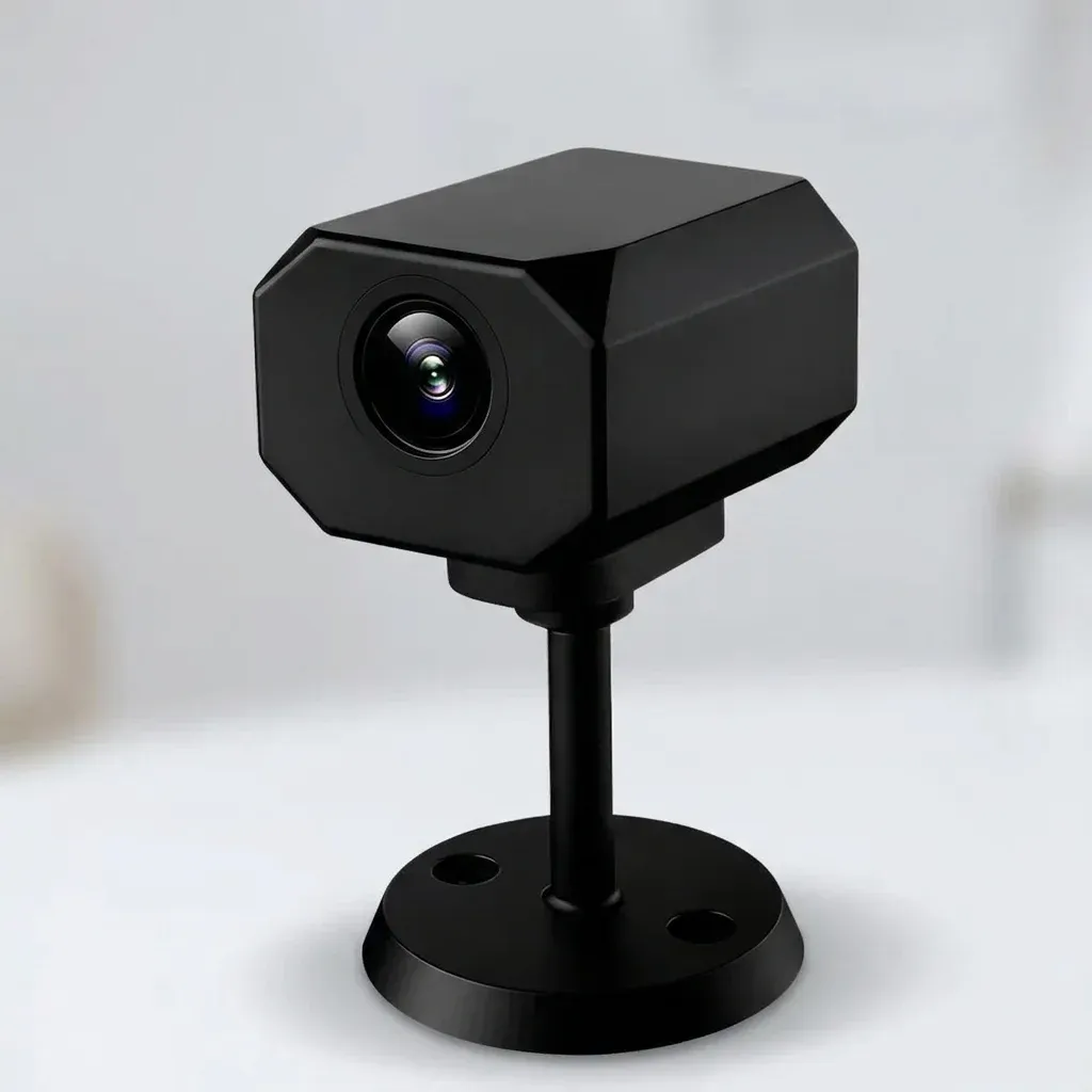 Мини Wi‑Fi камера черна на стойка