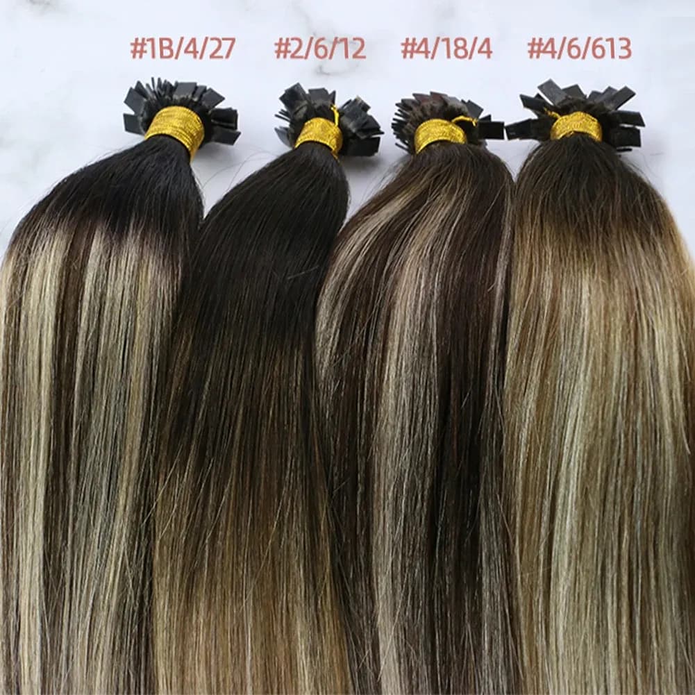 Флет тип Remy кичури от естествена коса Ugeat, 14–22 инча