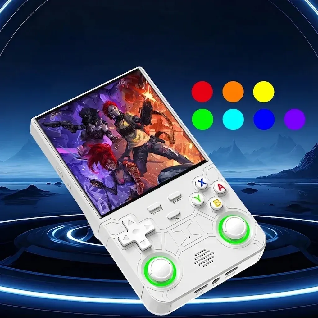 Ретро джобна конзола R36 Ultra бяла