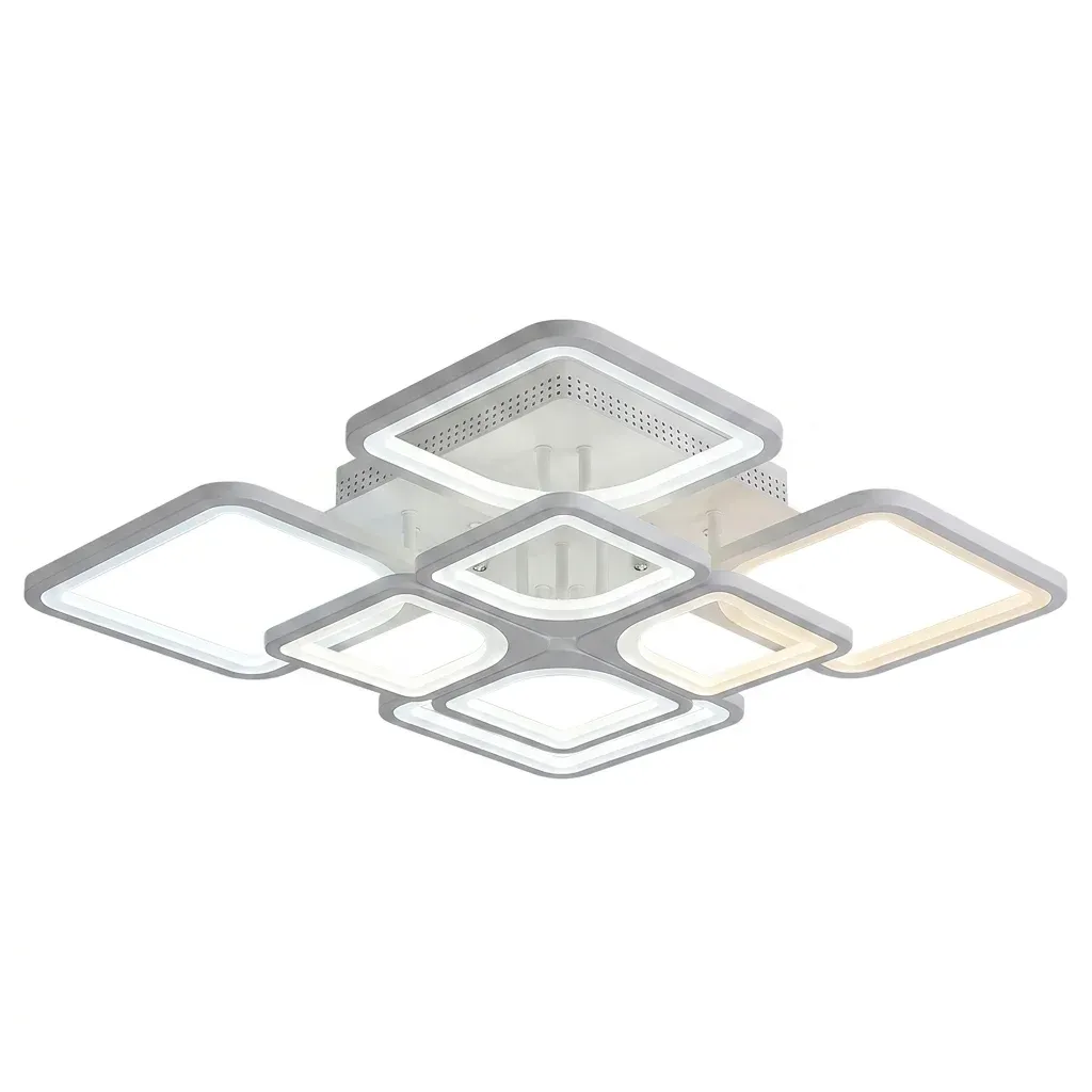 Модерен квадратен LED плафон с димиране