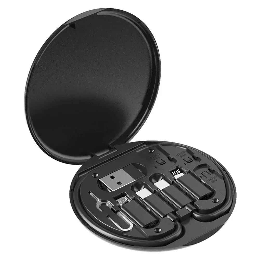 Комплект мултиадаптер USB-C 60W с кутия за SIM и стойка