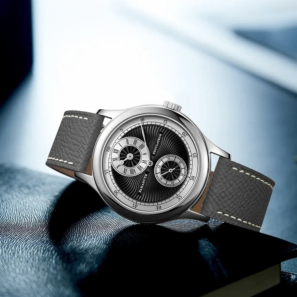 FARASUTE механичен мъжки часовник с регулаторен циферблат и сапфирено стъкло