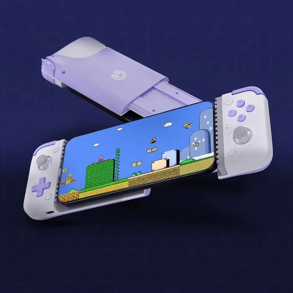 לבן-סגול גיימפאד טלסקופי לאנדרואיד