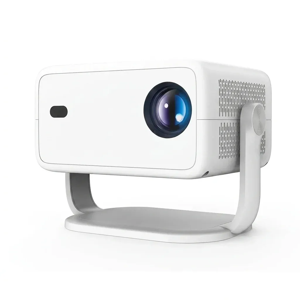 Бял проектор Magcubic L018 на стойка