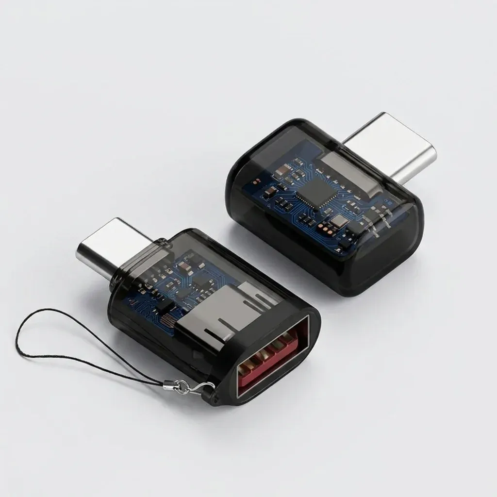 Компактен OTG адаптер USB-A към USB-C Olaf