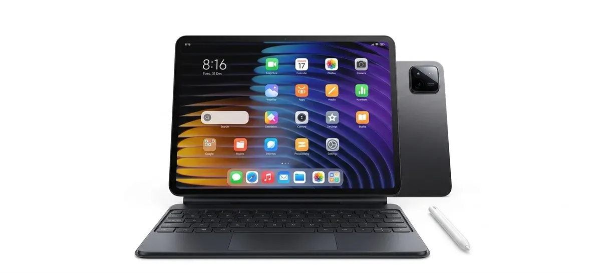 טאבלט שיאומי פאד 7 עם מקלדת ועט