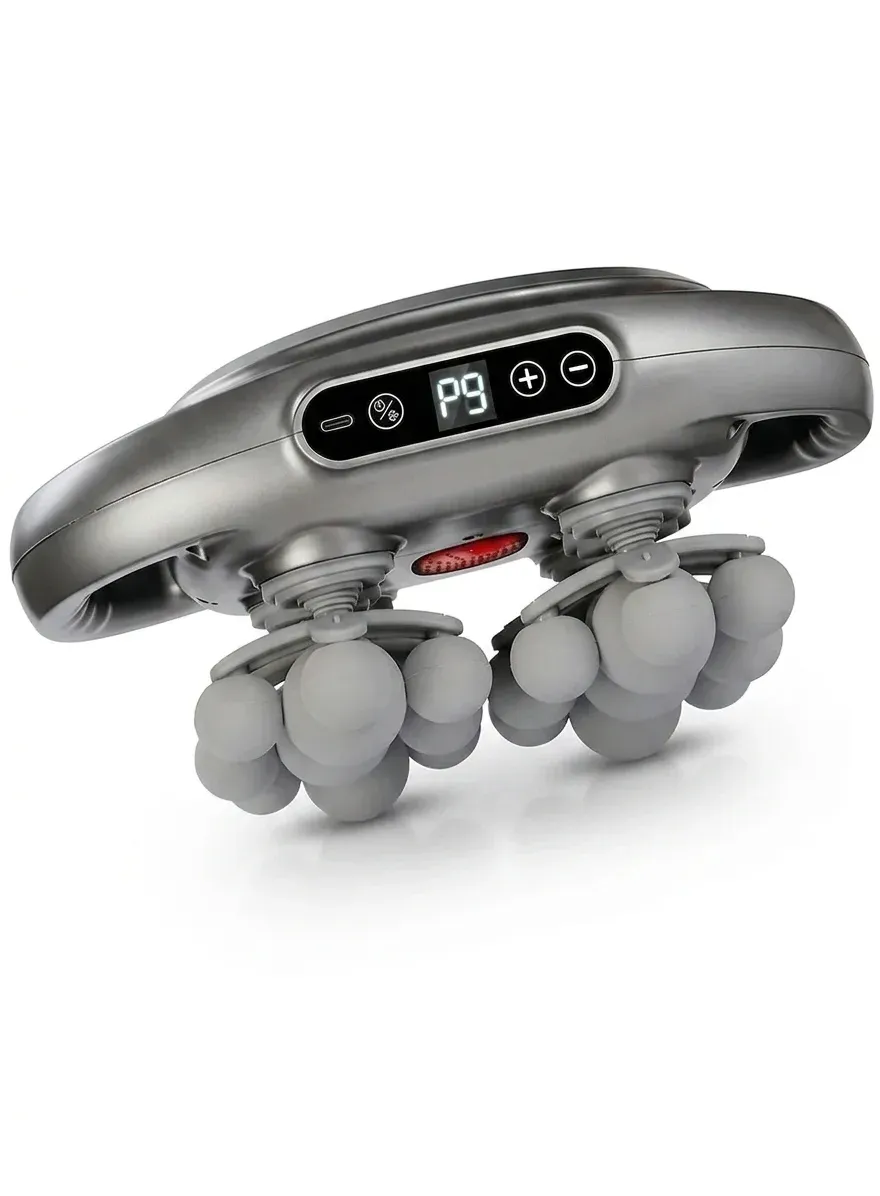 Електрически масажен пистолет Raymax с 22 накрайника и 9 режима