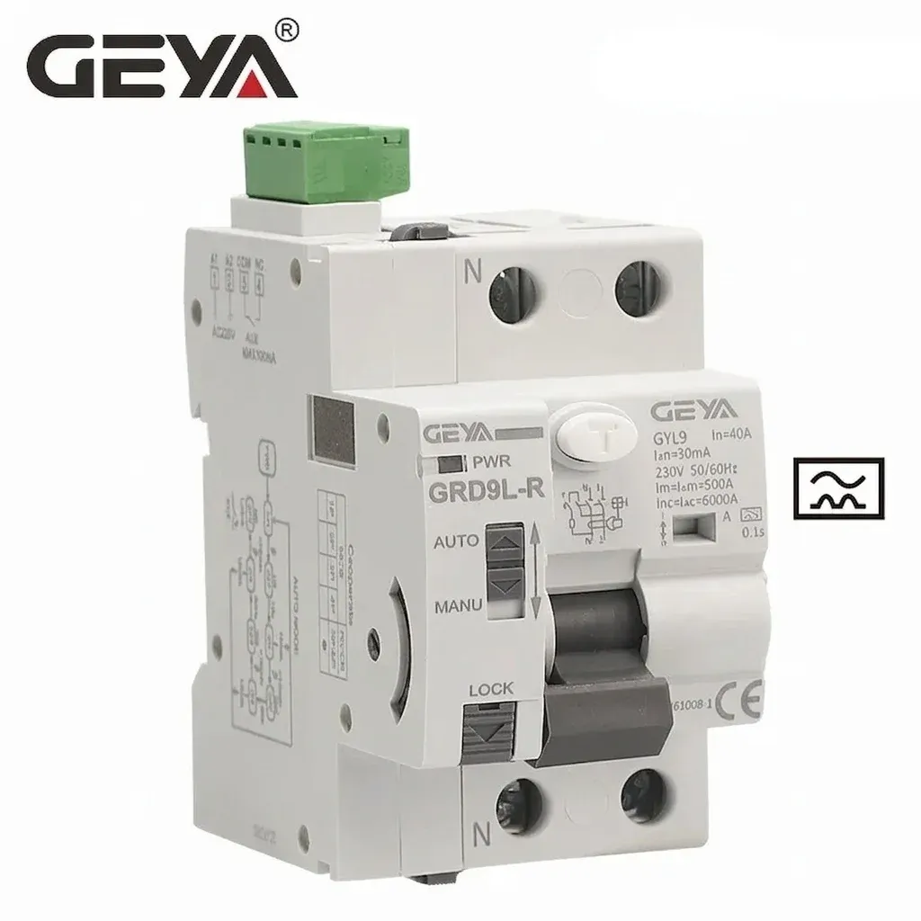 Автоматичен RCD прекъсвач GEYA с повторно включване