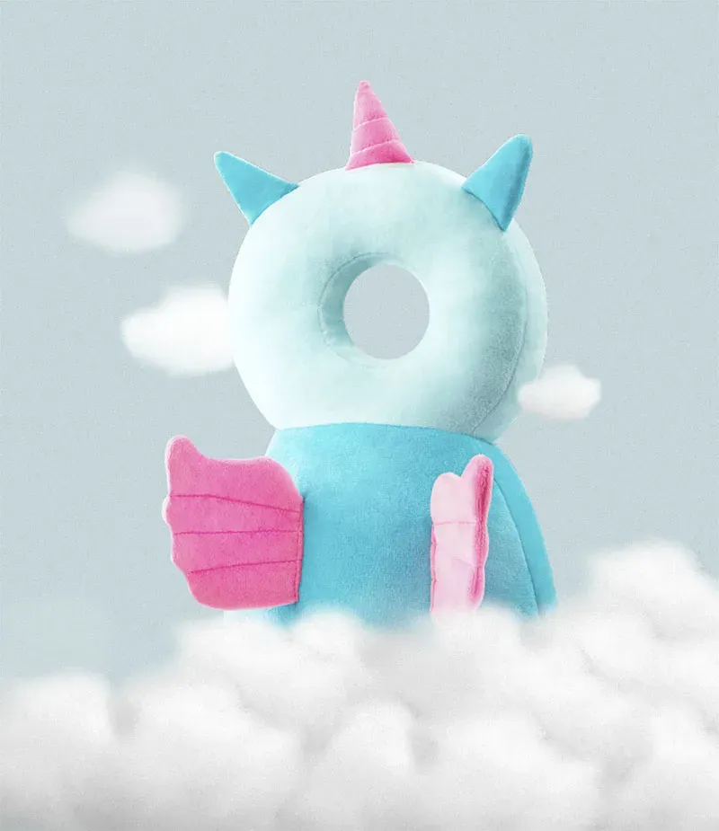 Бебешка антиударна раничка-възглавница за гръб и тил