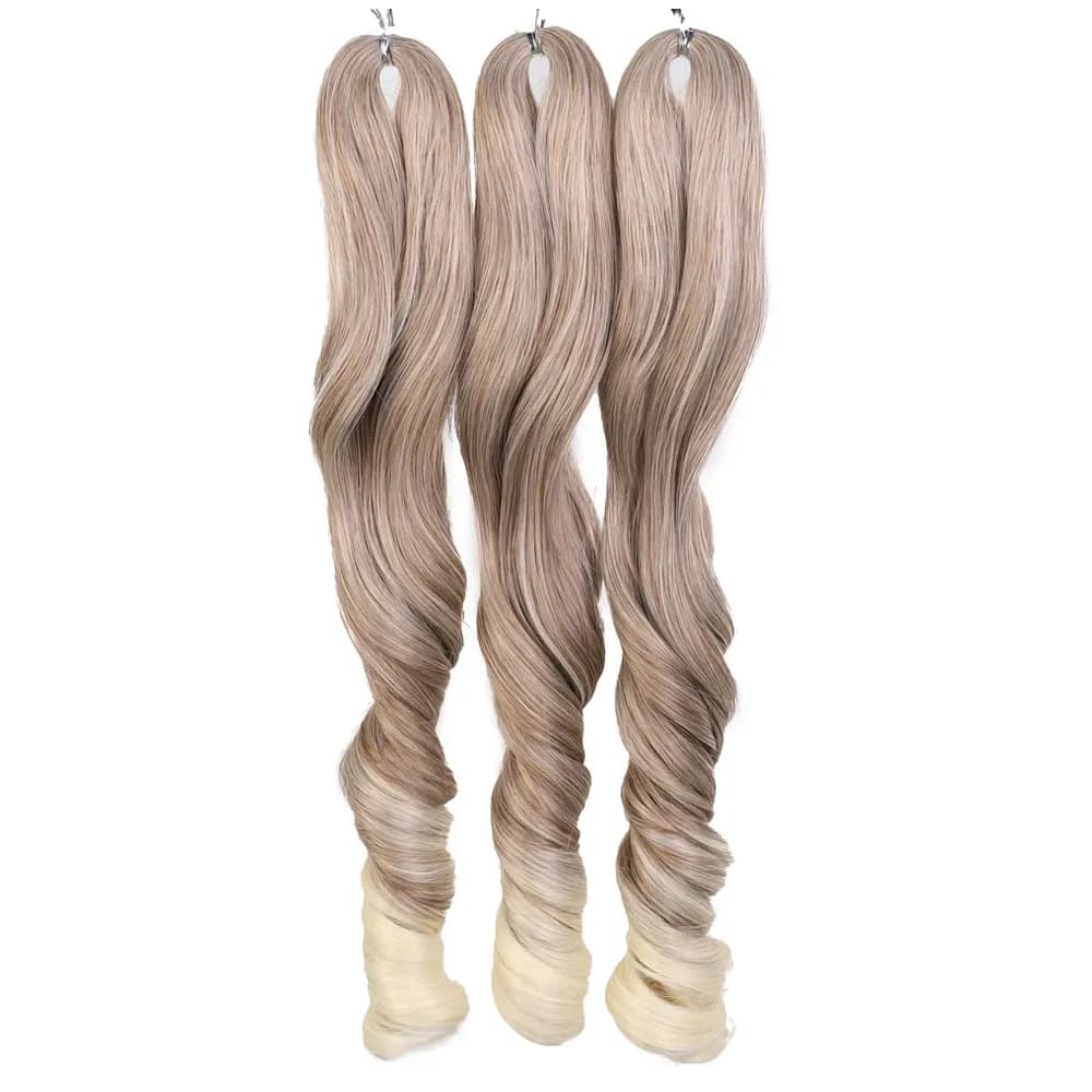 18-инчови омбре къдрици за кроше с термоустойчиви влакна